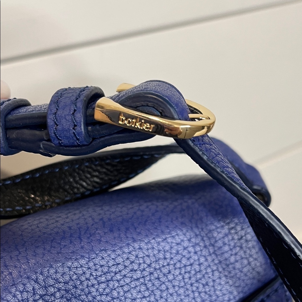 Botkier Valentina Crossbody Handbag/Blue & Black, Leather - Picture 6 of 14